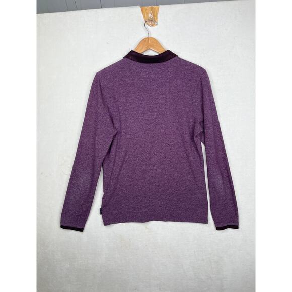 TED BAKER LONDON RAGLAN CREWNECK SWEATER LONG SLEEVE POLO SHIRT size medium - Picture 2 of 10